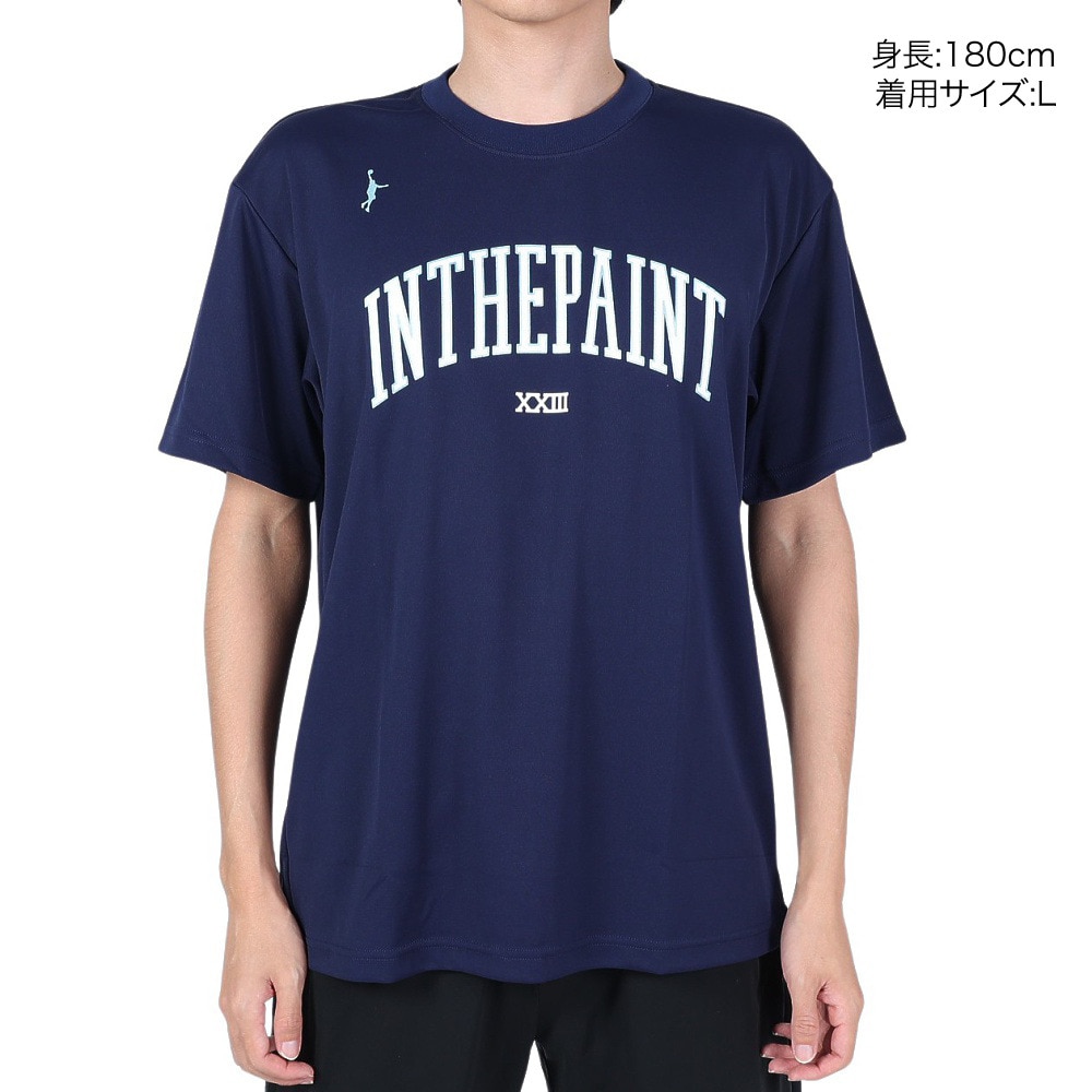 インザペイント（IN THE PAINT）（メンズ、レディース）バスケットボールウェア Tシャツ ITP23402NVY