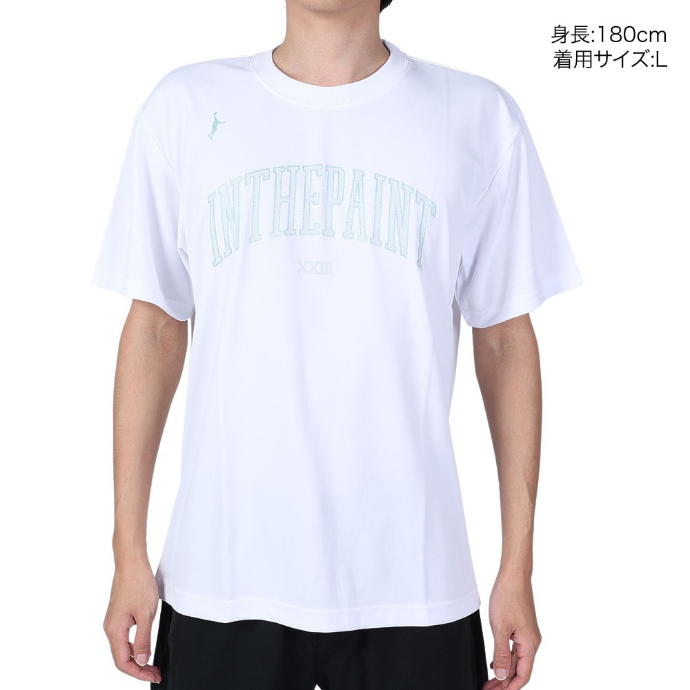 インザペイント（IN THE PAINT）（メンズ、レディース）バスケットボールウェア Tシャツ ITP23402WHT