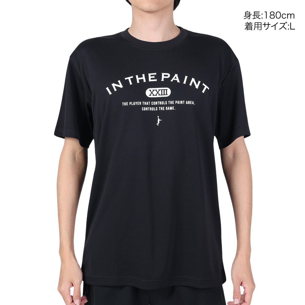 インザペイント（IN THE PAINT）（メンズ、レディース）バスケットボールウェア Tシャツ ITP23406BLK