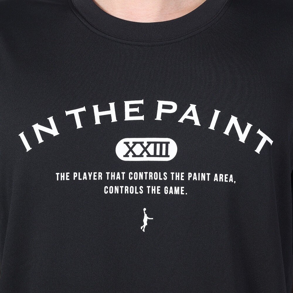 インザペイント（IN THE PAINT）（メンズ、レディース）バスケットボールウェア Tシャツ ITP23406BLK