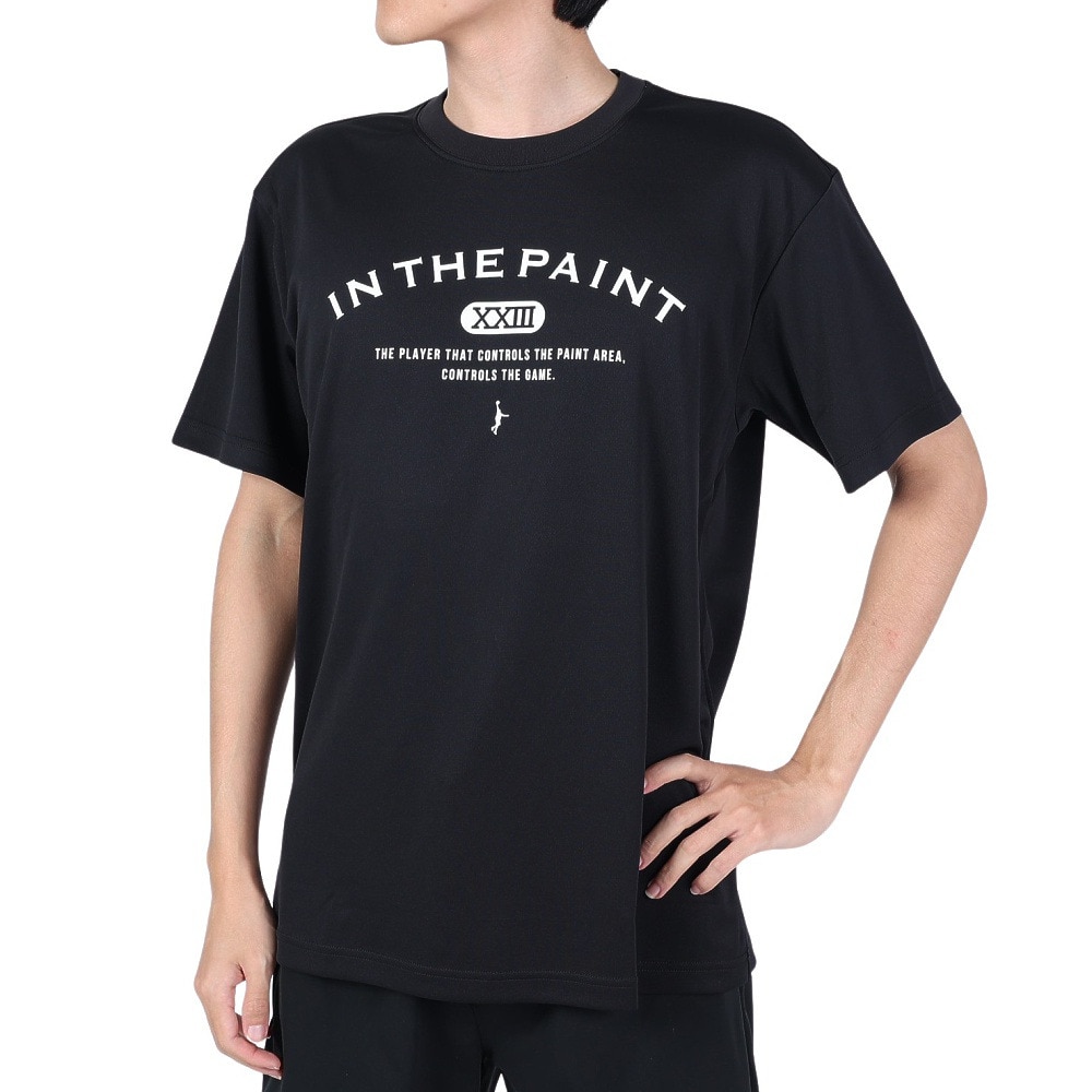 インザペイント（IN THE PAINT）（メンズ、レディース）バスケットボールウェア Tシャツ ITP23406BLK