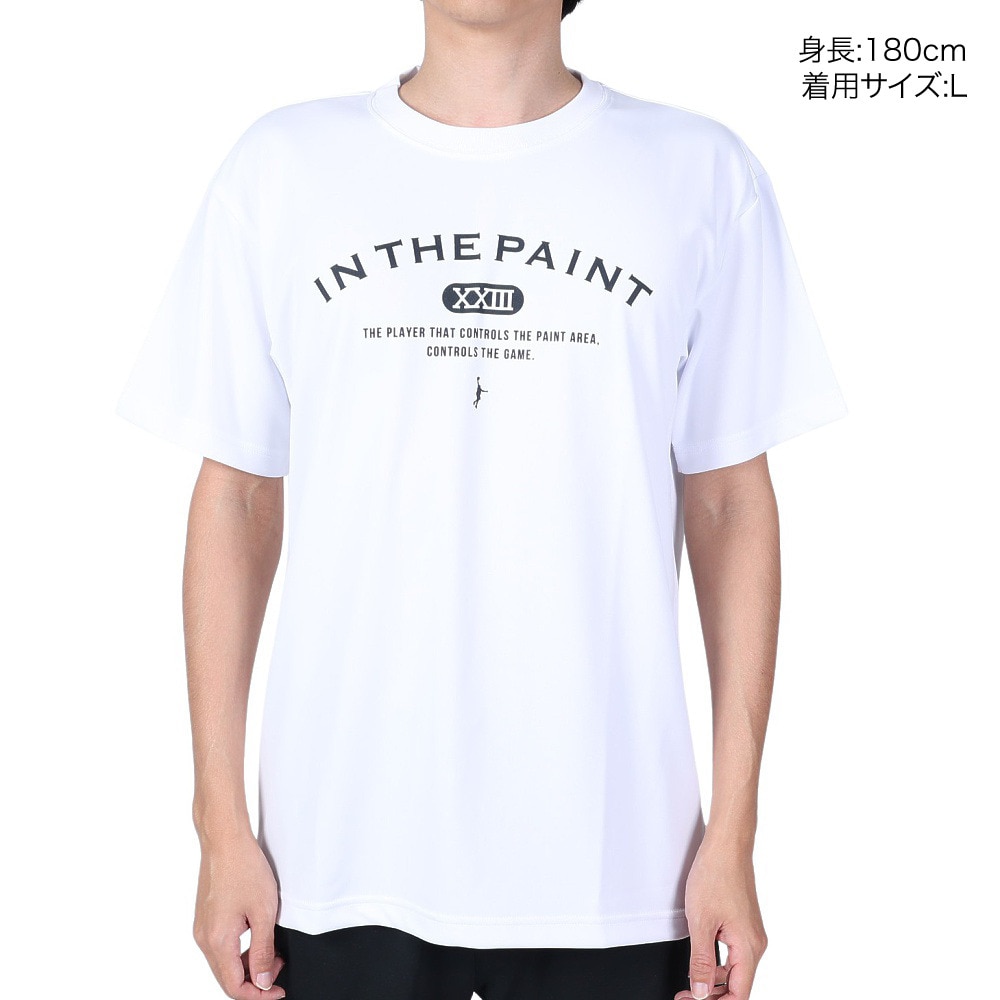 インザペイント（IN THE PAINT）（メンズ、レディース）バスケットボールウェア Tシャツ ITP23406WHT