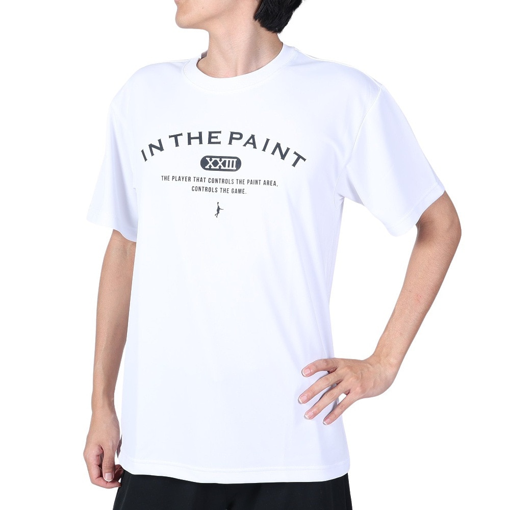 インザペイント（IN THE PAINT）（メンズ、レディース）バスケットボールウェア Tシャツ ITP23406WHT