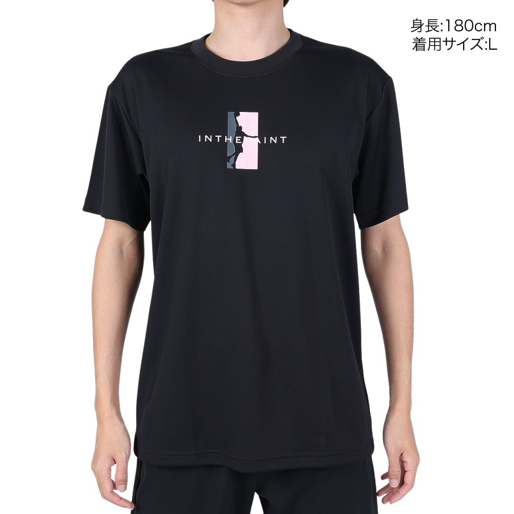 インザペイント（IN THE PAINT）（メンズ、レディース）バスケットボールウェア Tシャツ ITP23407BLK/PNK