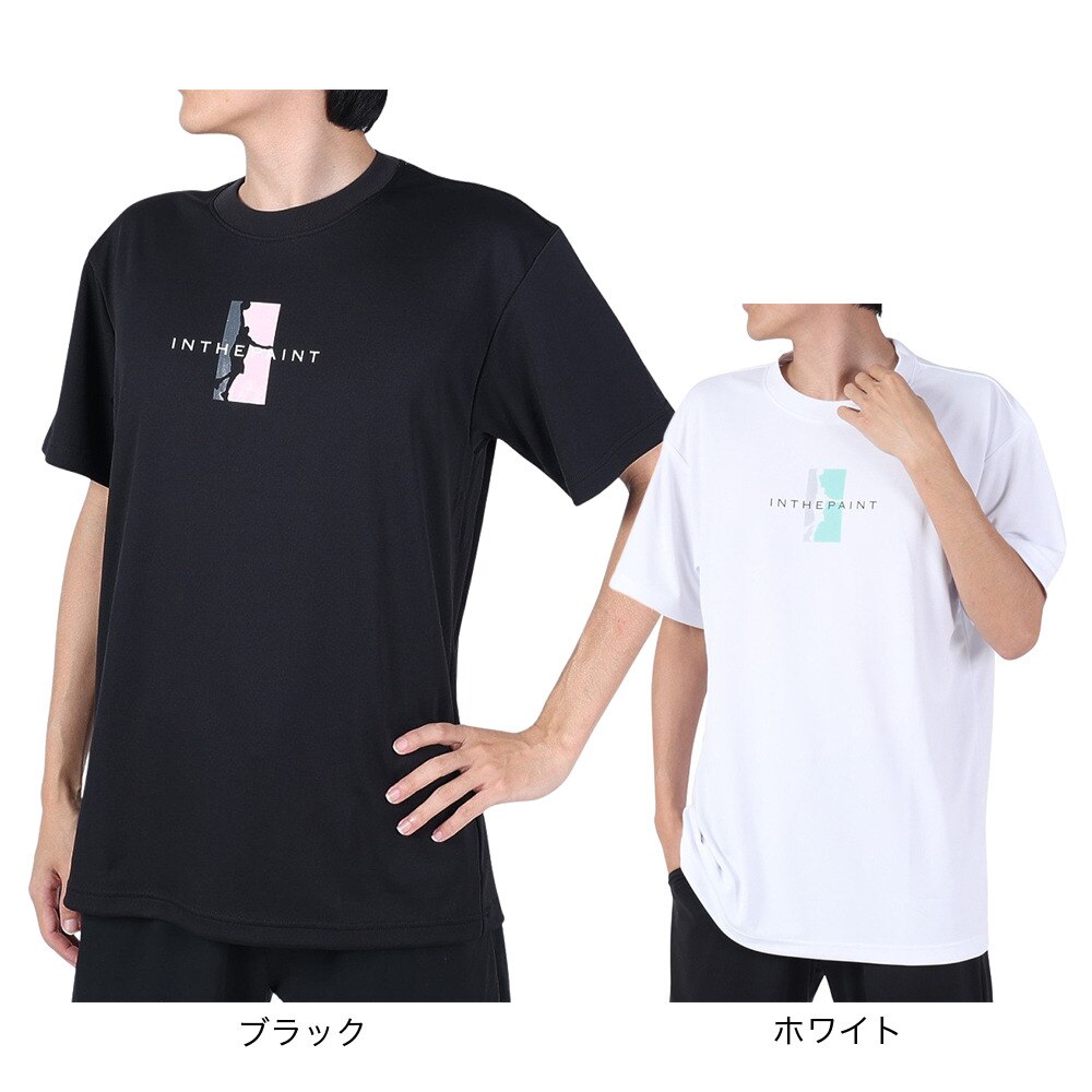 インザペイント（IN THE PAINT）（メンズ、レディース）バスケットボールウェア Tシャツ ITP23407WHT/MNT