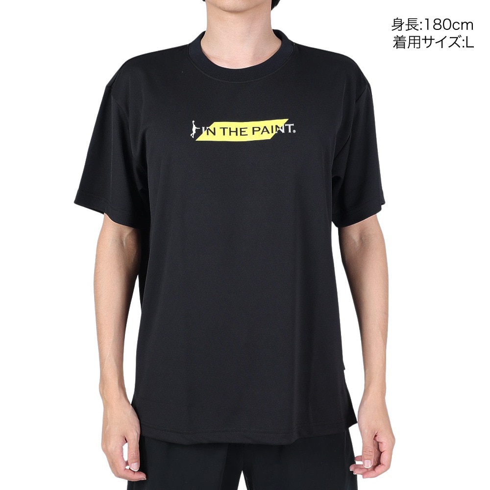 インザペイント（IN THE PAINT）（メンズ、レディース）バスケットボールウェア Tシャツ ITP23415BLK/LMN