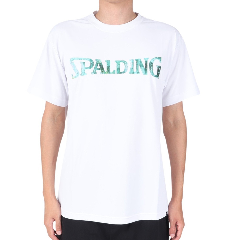 スポルディング（SPALDING）（メンズ）バスケットボールウェア Tシャツ ウォールペイント ロゴ SMT23114 速乾 UVカット