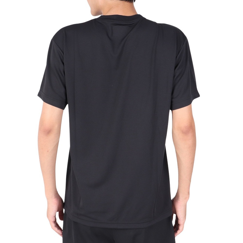 スポルディング（SPALDING）（メンズ）バスケットボールウェア Tシャツ ウォールペイント ロゴ SMT23114BK 速乾 UVカット