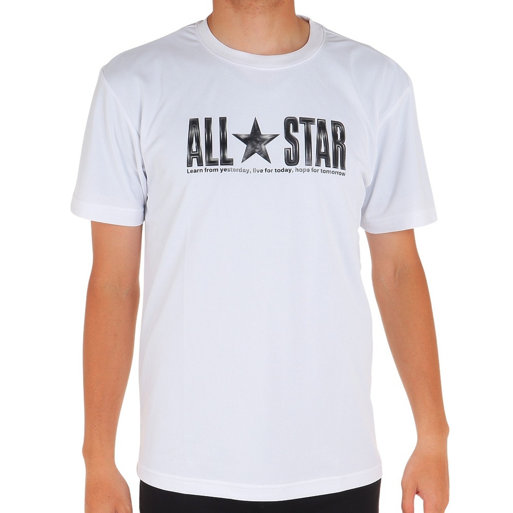 コンバース（CONVERSE）（メンズ）バスケットボールウェア ロゴプリント Tシャツ CB232358-1100 速乾