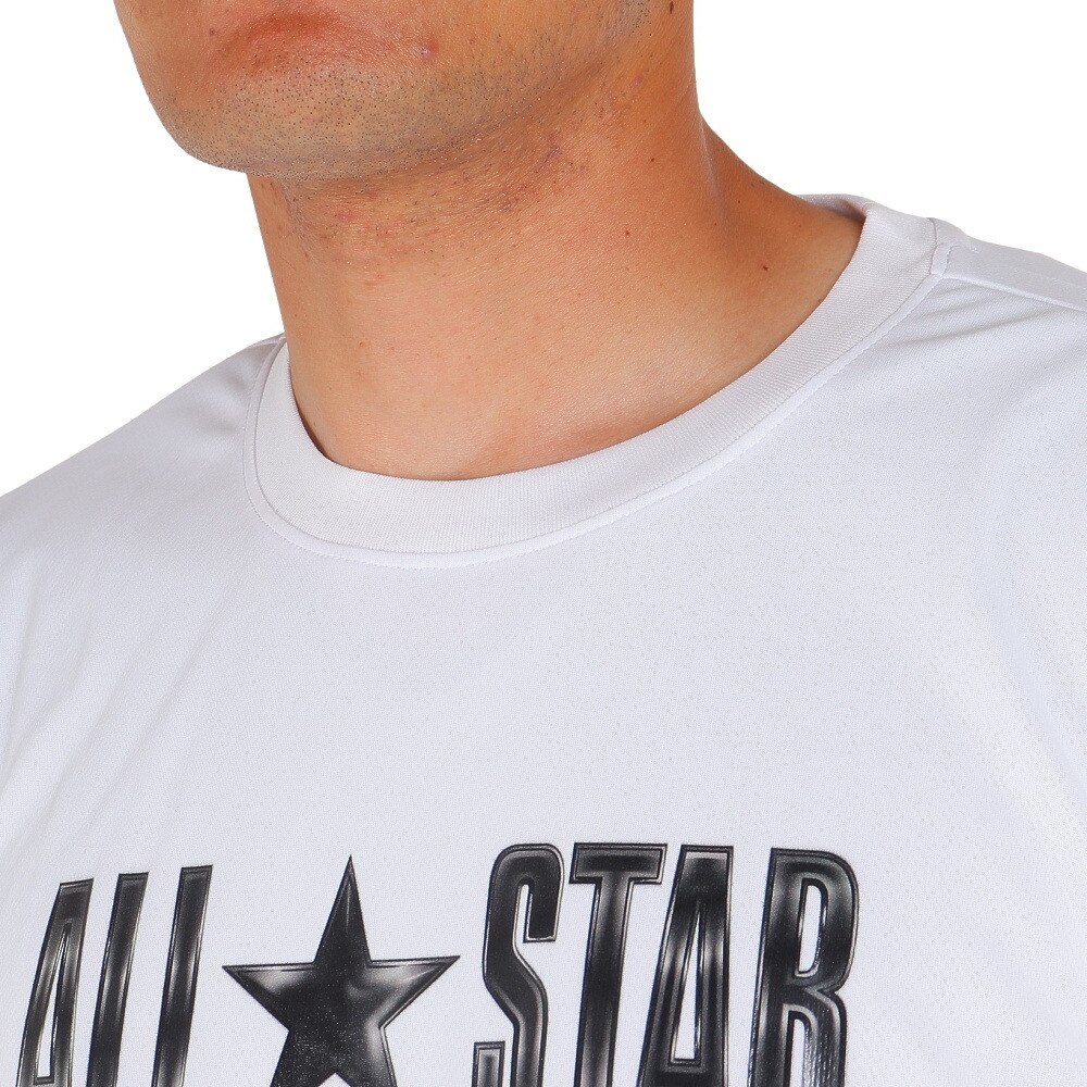 コンバース（CONVERSE）（メンズ）バスケットボールウェア ロゴプリント Tシャツ CB232358-1100 速乾