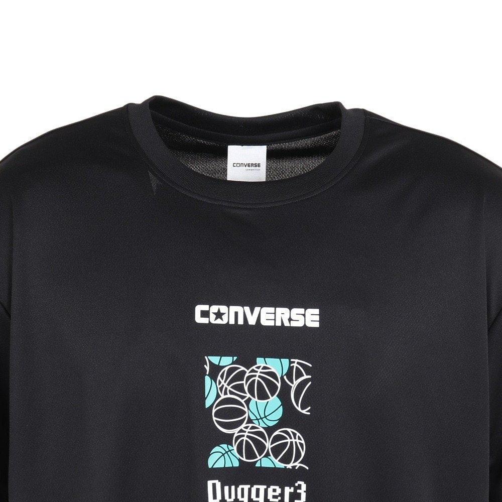 コンバース（CONVERSE）（メンズ）バスケットボールウェア プリントTシャツ CB232363-1924 速乾