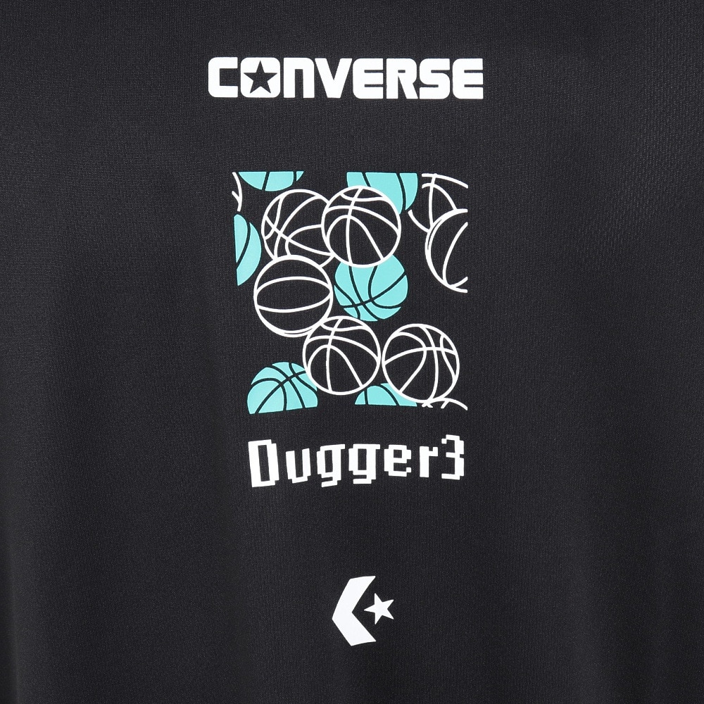 コンバース（CONVERSE）（メンズ）バスケットボールウェア プリントTシャツ CB232363-1924 速乾