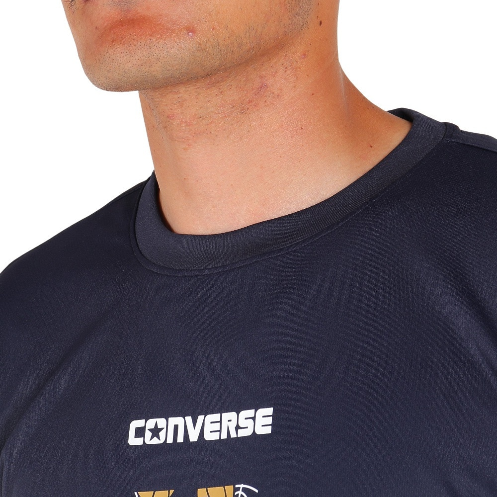 コンバース（CONVERSE）（メンズ）バスケットボールウェア プリントTシャツ CB232363-2900 速乾