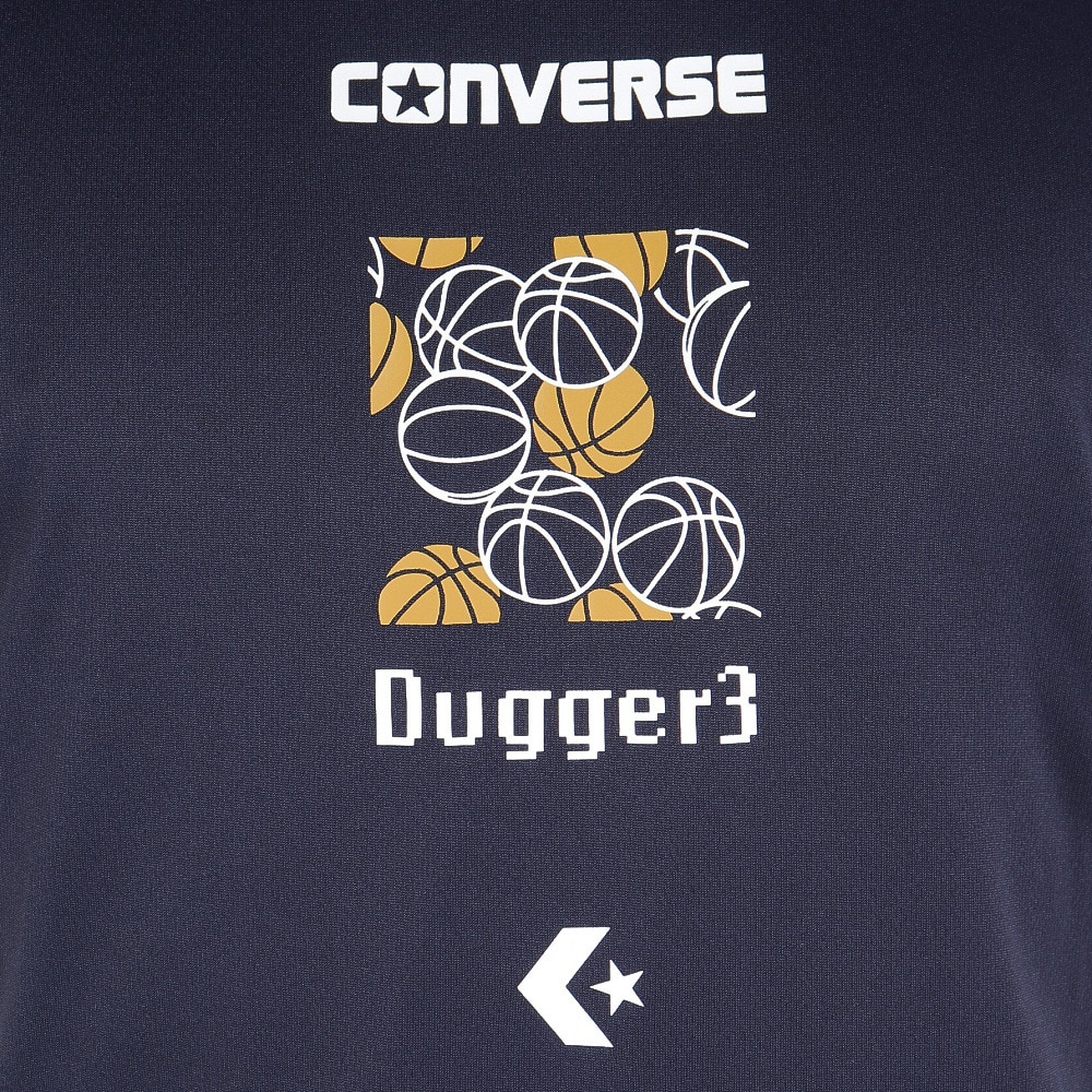 コンバース（CONVERSE）（メンズ）バスケットボールウェア プリントTシャツ CB232363-2900 速乾