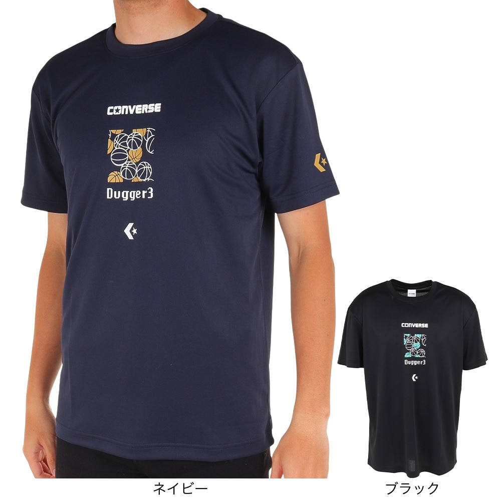 コンバース（CONVERSE）（メンズ）バスケットボールウェア プリントTシャツ CB232363-2900 速乾