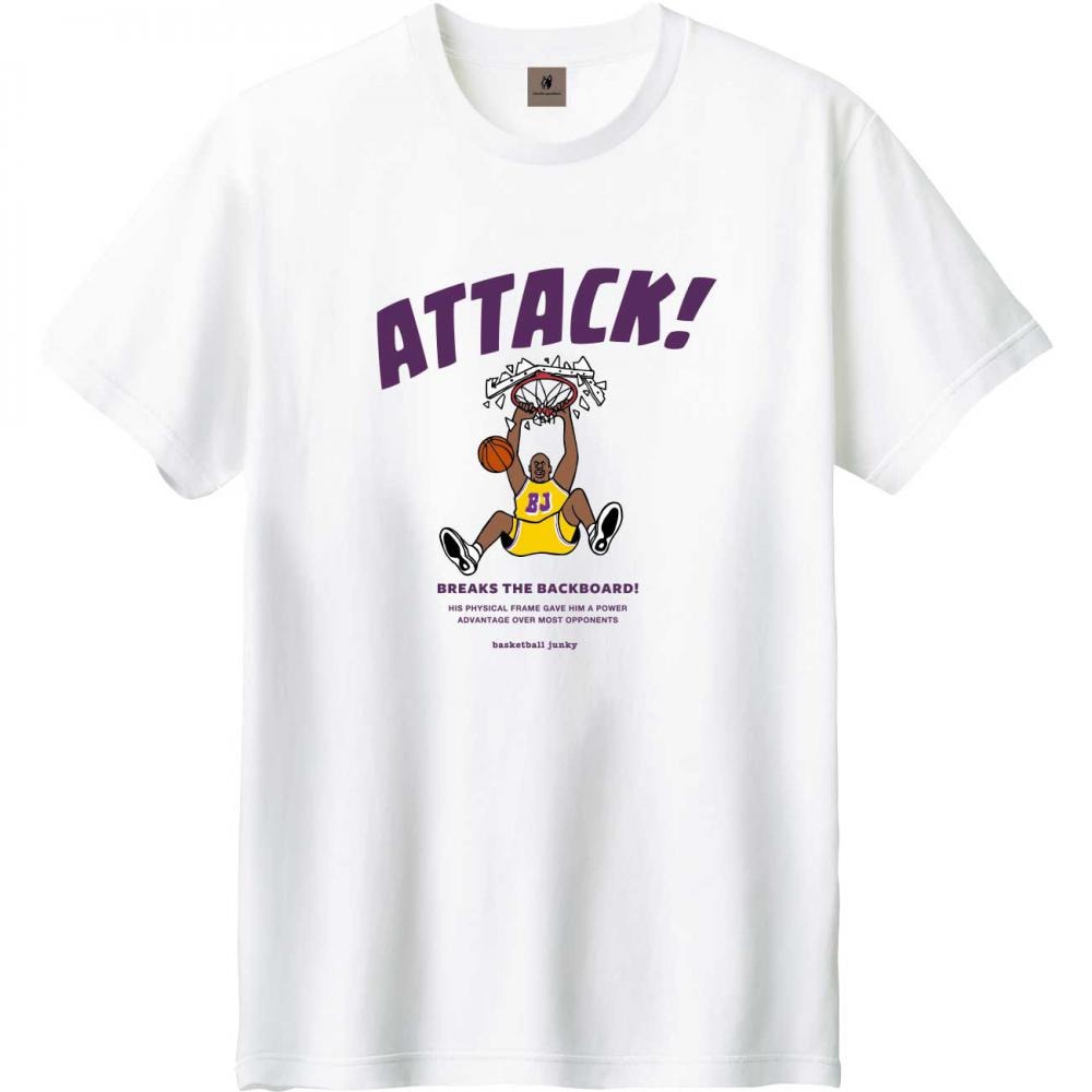 ジャンキー（メンズ、レディース）バスケットボールウェア ATTACK!! 半袖Tシャツ BSK23E95-1