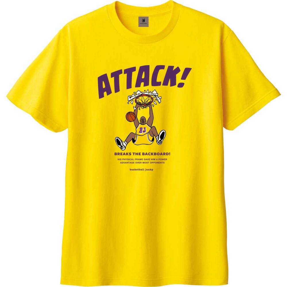 ジャンキー（メンズ、レディース）バスケットボールウェア ATTACK!! 半袖Tシャツ BSK23E95-27