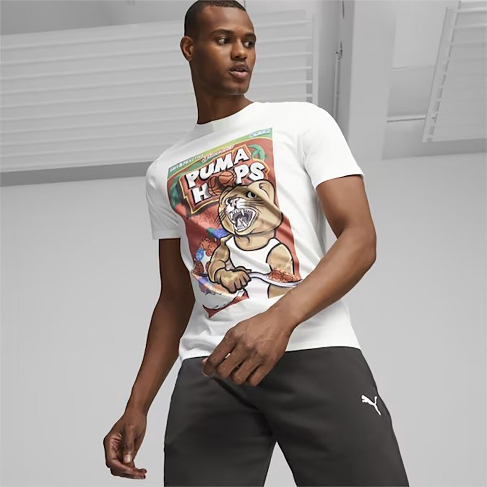 プーマ（PUMA）（メンズ）バスケットボールウェア ディラン シリアル ボックス 半袖Tシャツ 62274801