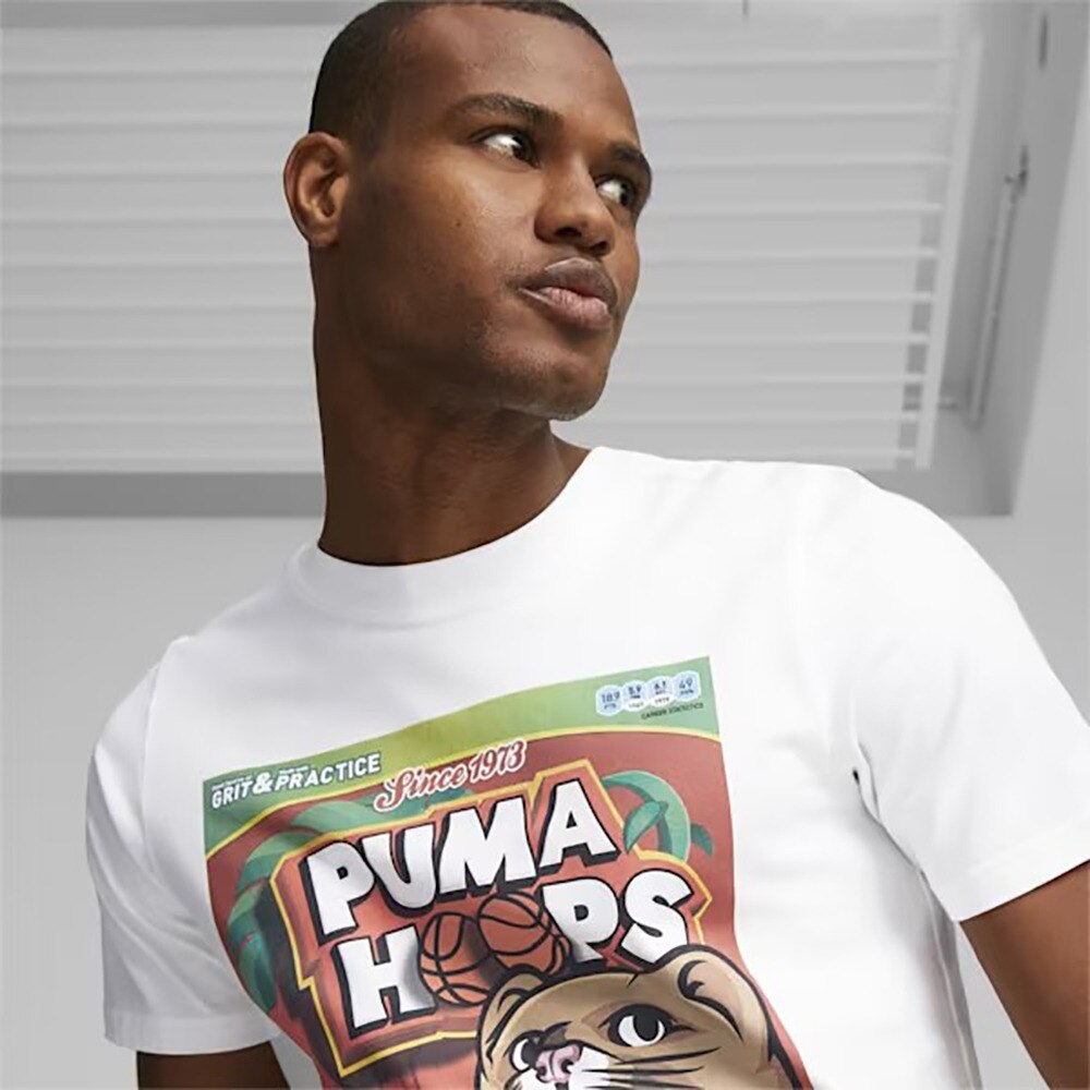 プーマ（PUMA）（メンズ）バスケットボールウェア ディラン シリアル ボックス 半袖Tシャツ 62274801