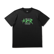 アクター（AKTR）（メンズ、レディース）バスケットボールウェア AEROSTEAM ロゴ半袖Tシャツ 223-002005 BK