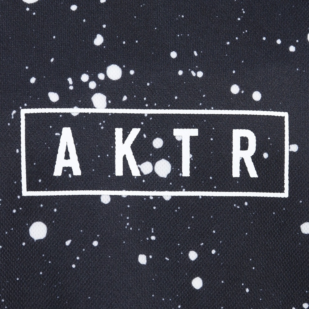 アクター（AKTR）（メンズ、レディース）バスケットボールウェア スプラッシュ AKTR ロゴ スポーツTシャツ 223-010005 BK 速乾