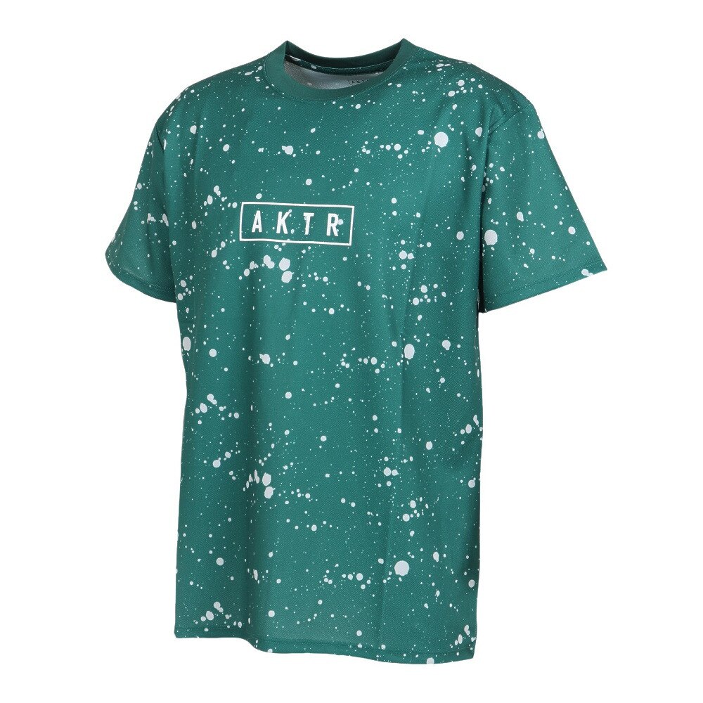 アクター（AKTR）（メンズ、レディース）バスケットボールウェア スプラッシュ AKTR ロゴ スポーツTシャツ 223-010005 GR