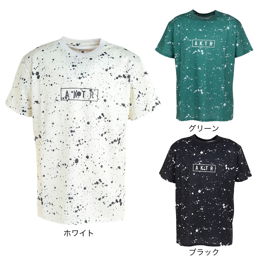 アクター（AKTR）（メンズ、レディース）バスケットボールウェア スプラッシュ AKTR ロゴ スポーツTシャツ 223-010005 GR