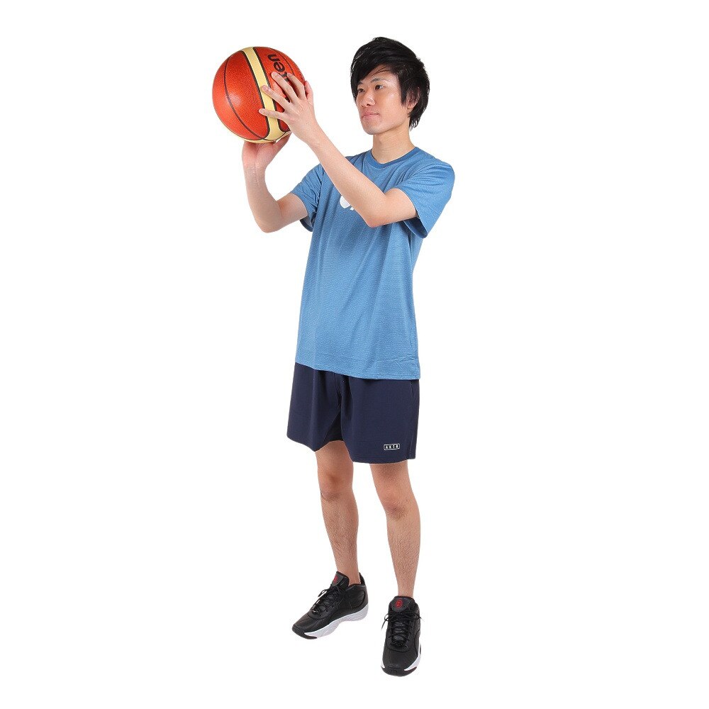 アクター（AKTR）（メンズ）バスケットボールウェア CLASSIC LOGO SPORTS 半袖Tシャツ 223-032005 BL 速乾