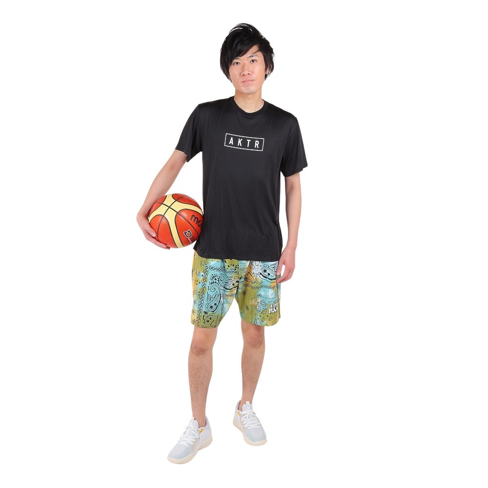 アクター（AKTR）（メンズ）バスケットボールウェア B ALS 半袖Tシャツ 523-014005 BK 速乾