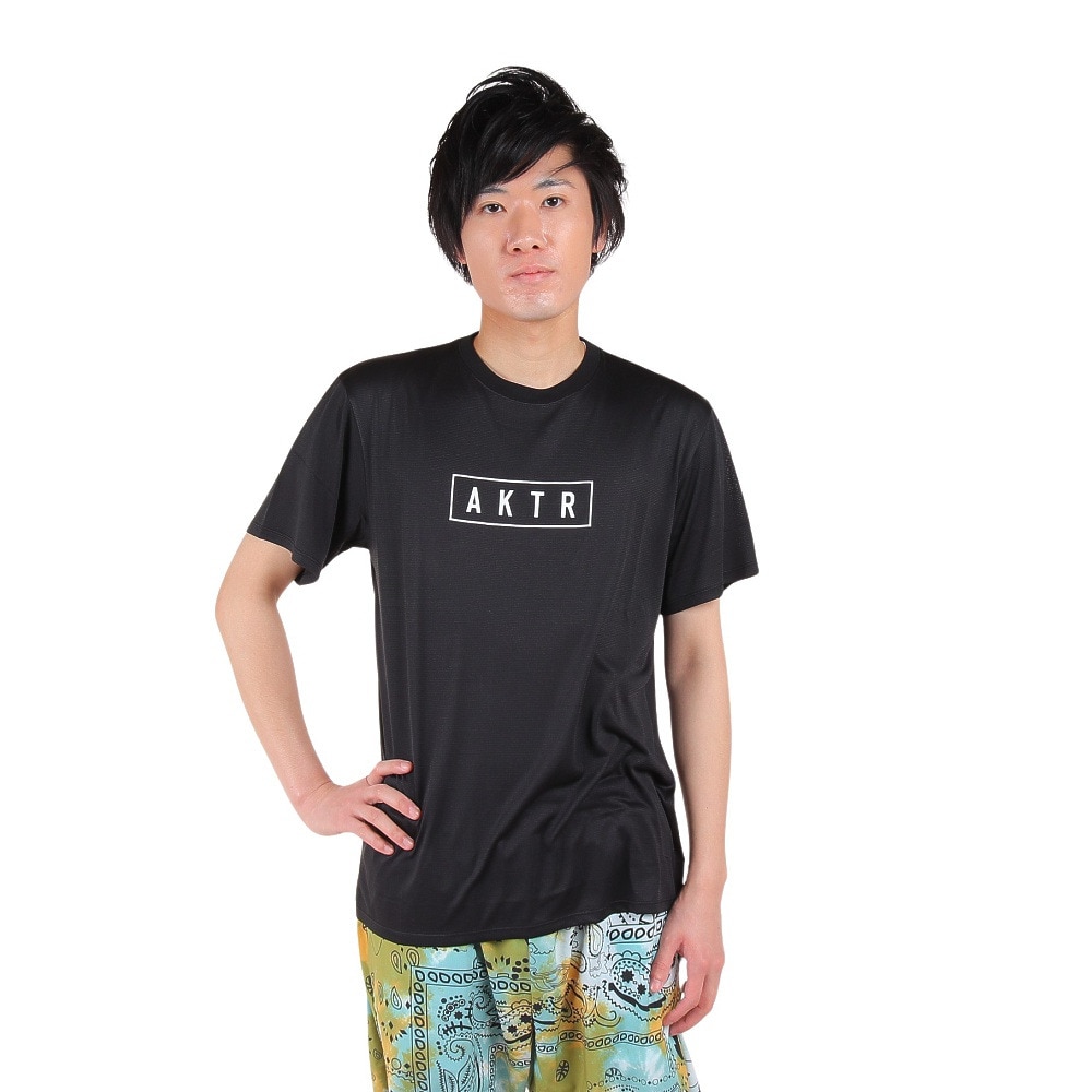 アクター（AKTR）（メンズ）バスケットボールウェア B ALS 半袖Tシャツ 523-014005 BK 速乾