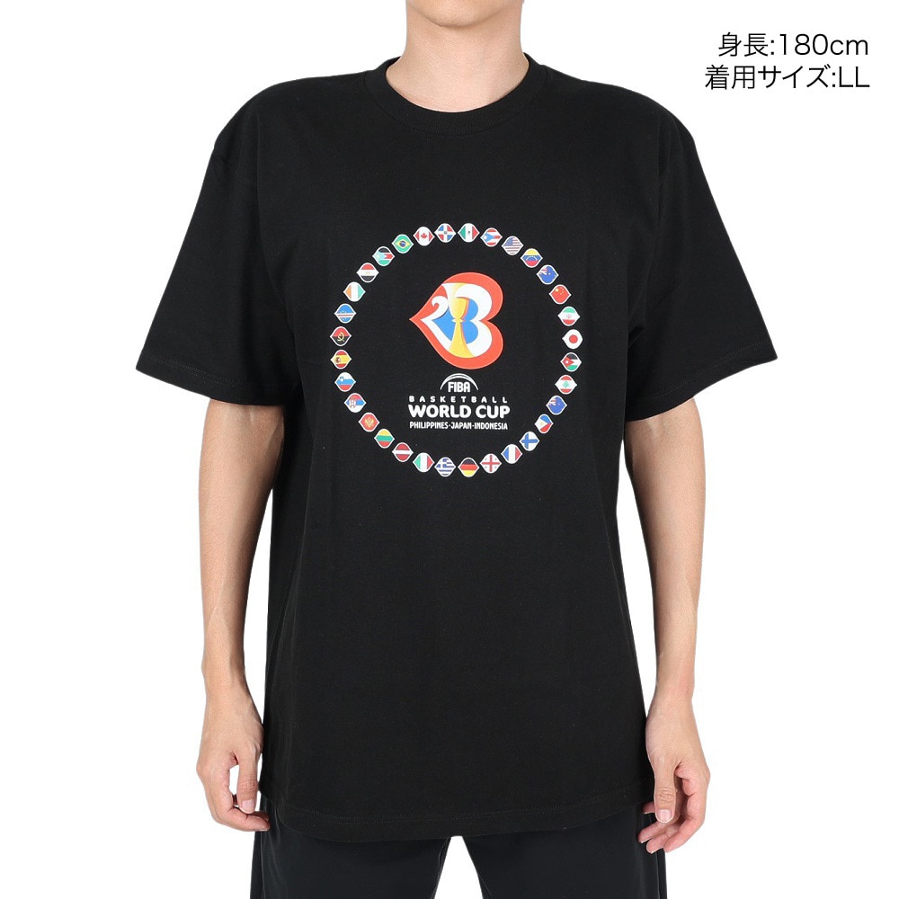 FIBAバスケットボールワールドカップ2023（FIBA BASKETBALL WORLD CUP 2023）（メンズ、レディース）Tシャツ(ALLFLAGS) 53421