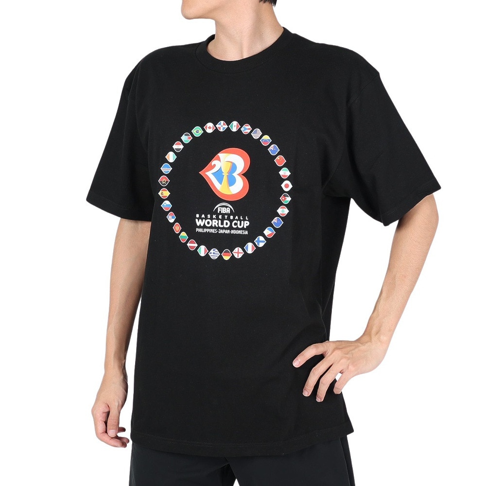 FIBAバスケットボールワールドカップ2023（FIBA BASKETBALL WORLD CUP 2023）（メンズ、レディース）Tシャツ(ALLFLAGS) 53421