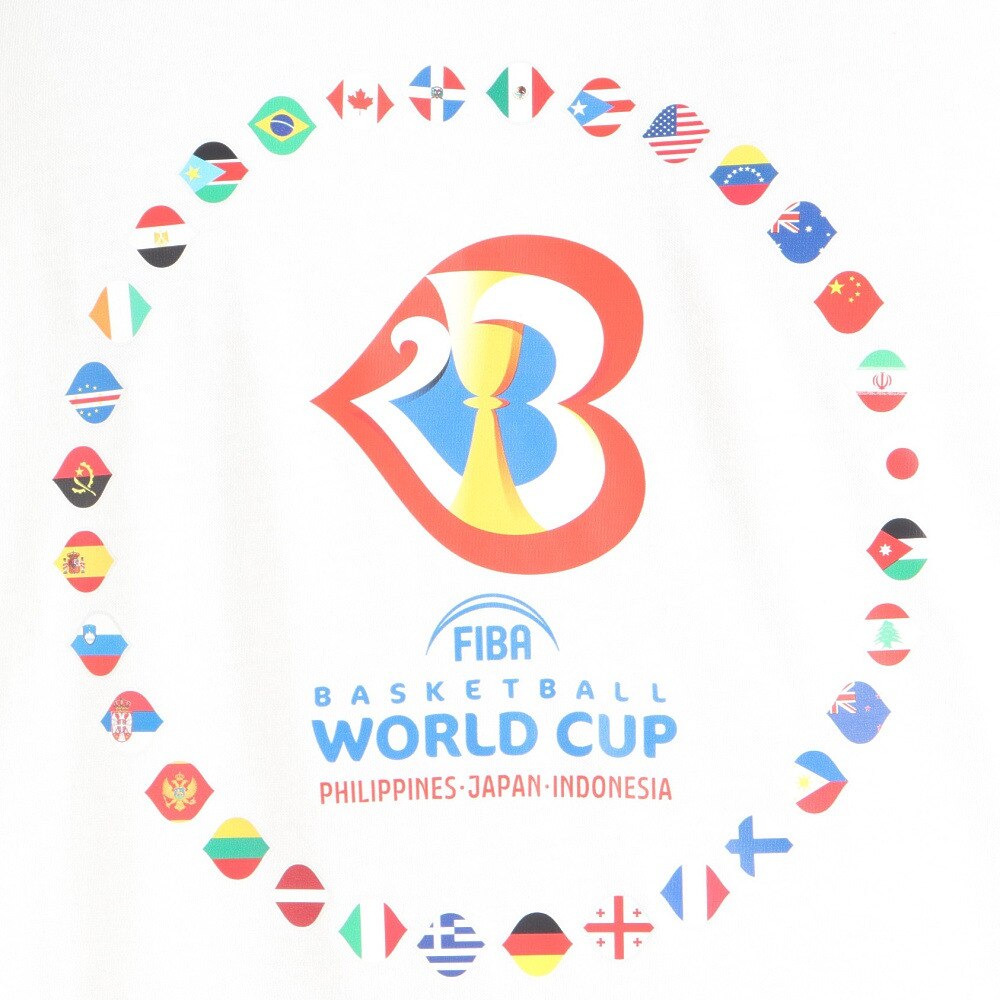 FIBAバスケットボールワールドカップ2023（FIBA BASKETBALL WORLD CUP 2023）（メンズ、レディース）Tシャツ(ALLFLAGS) 53445