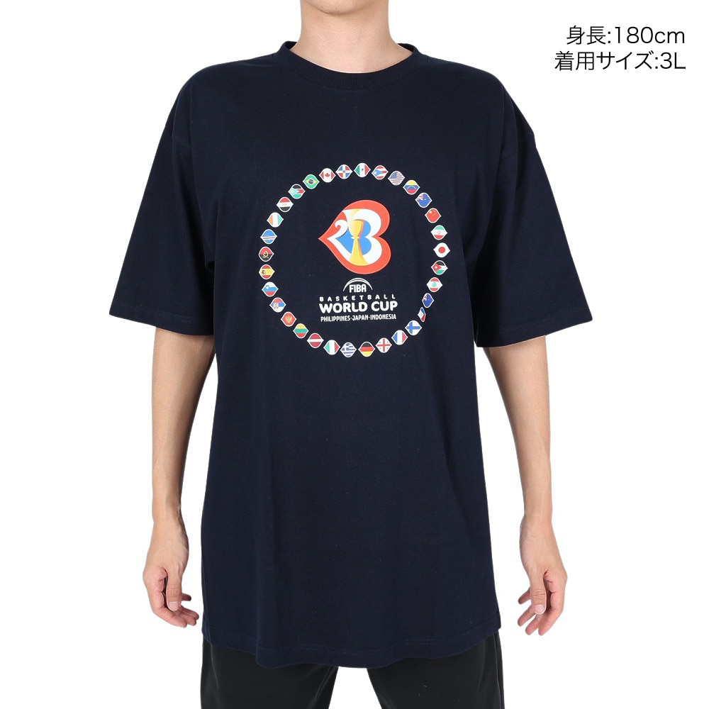 FIBAバスケットボールワールドカップ2023（FIBA BASKETBALL WORLD CUP 2023）（メンズ、レディース）Tシャツ(ALLFLAGS) 53437