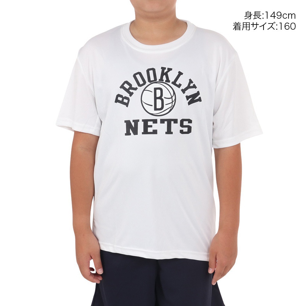 エヌビーエー（NBA）（キッズ）バスケットボールウェア 半袖Tシャツ ブルックリン・ネッツ 3AAC-NETS