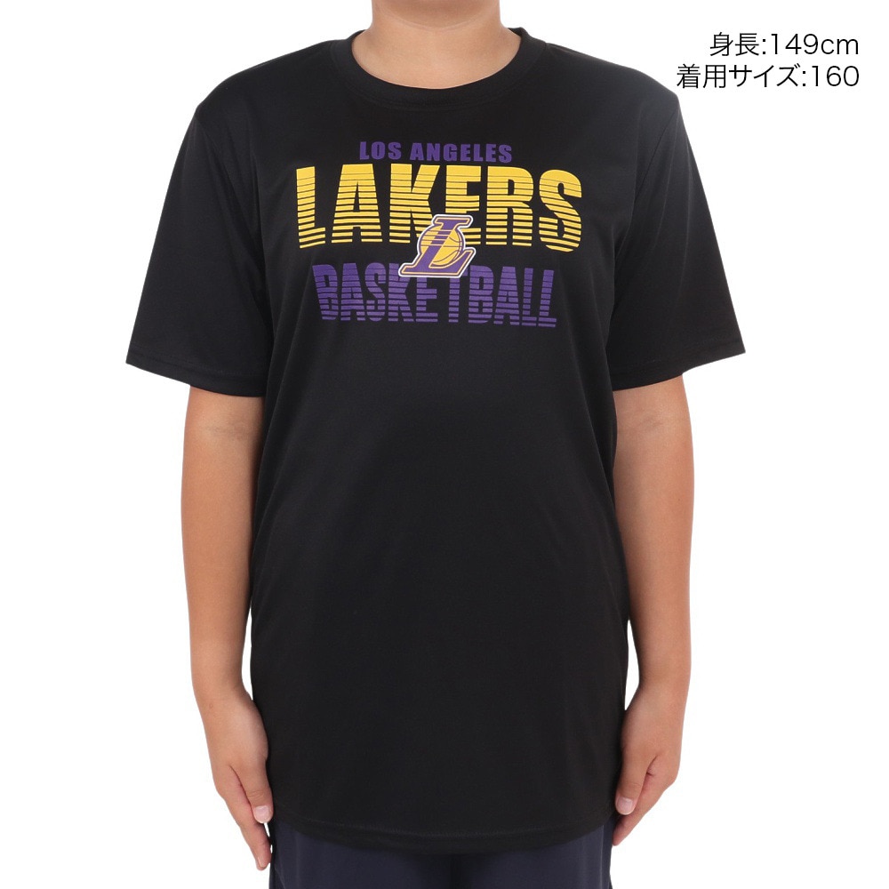 エヌビーエー（NBA）（キッズ）バスケットボールウェア 半袖Tシャツ ロサンゼルス・レイカーズ 3AAD-LAKERS