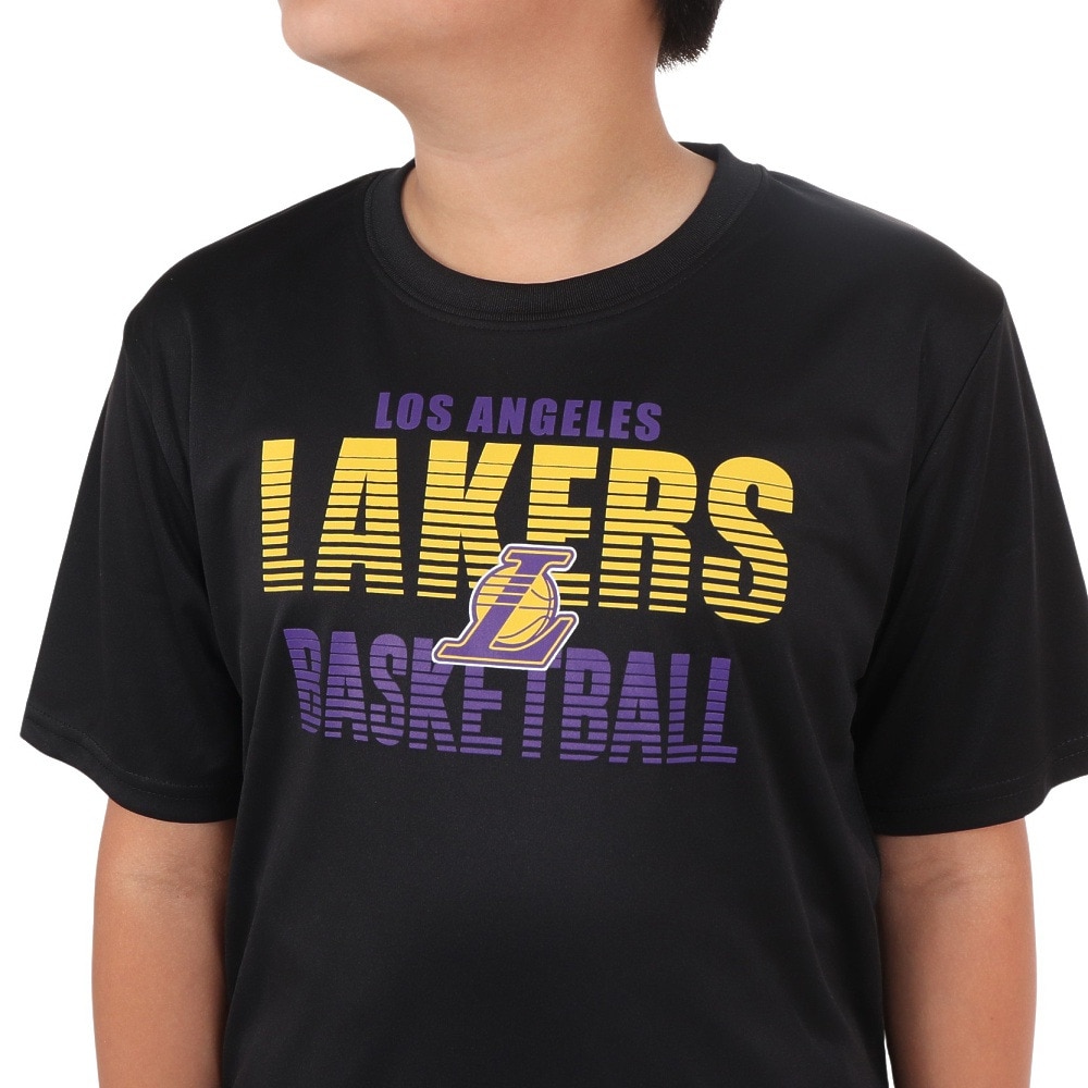 エヌビーエー（NBA）（キッズ）バスケットボールウェア 半袖Tシャツ ロサンゼルス・レイカーズ 3AAD-LAKERS