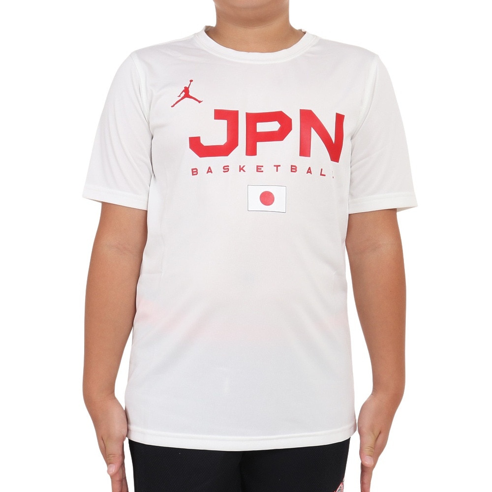 ジョーダン（JORDAN）（キッズ）バスケ 日本代表 Tシャツ ジュニア 半袖 JPN 2023 W杯 ホワイト YGB7NBA3-WHITE