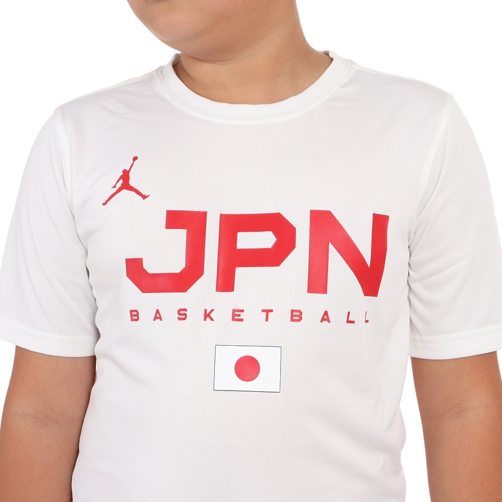 ジョーダン（JORDAN）（キッズ）バスケ 日本代表 Tシャツ ジュニア 半袖 JPN 2023 W杯 ホワイト YGB7NBA3-WHITE