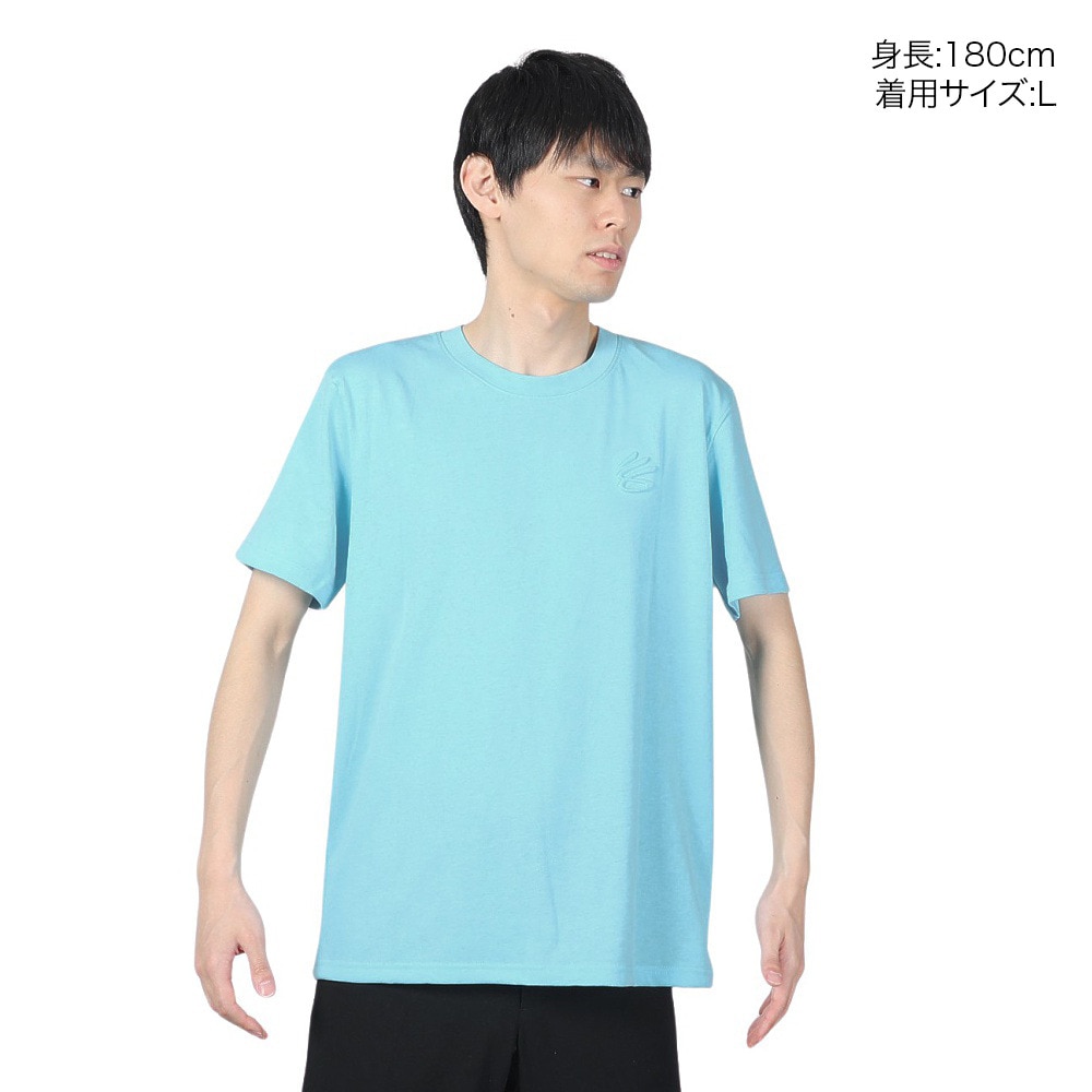 アンダーアーマー（UNDER ARMOUR）（メンズ）バスケットボールウェア カリー エンボス ヘビーウエイトTシャツ 1383378 914 速乾
