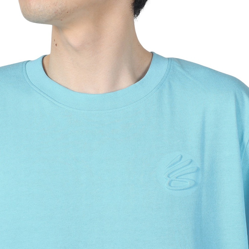 アンダーアーマー（UNDER ARMOUR）（メンズ）バスケットボールウェア カリー エンボス ヘビーウエイトTシャツ 1383378 914 速乾