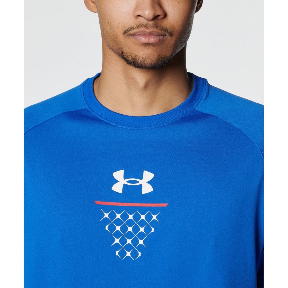 アンダーアーマー（UNDER ARMOUR）（メンズ）バスケットボールウェア テック ロゴ ショートスリーブTシャツ 1384722 400