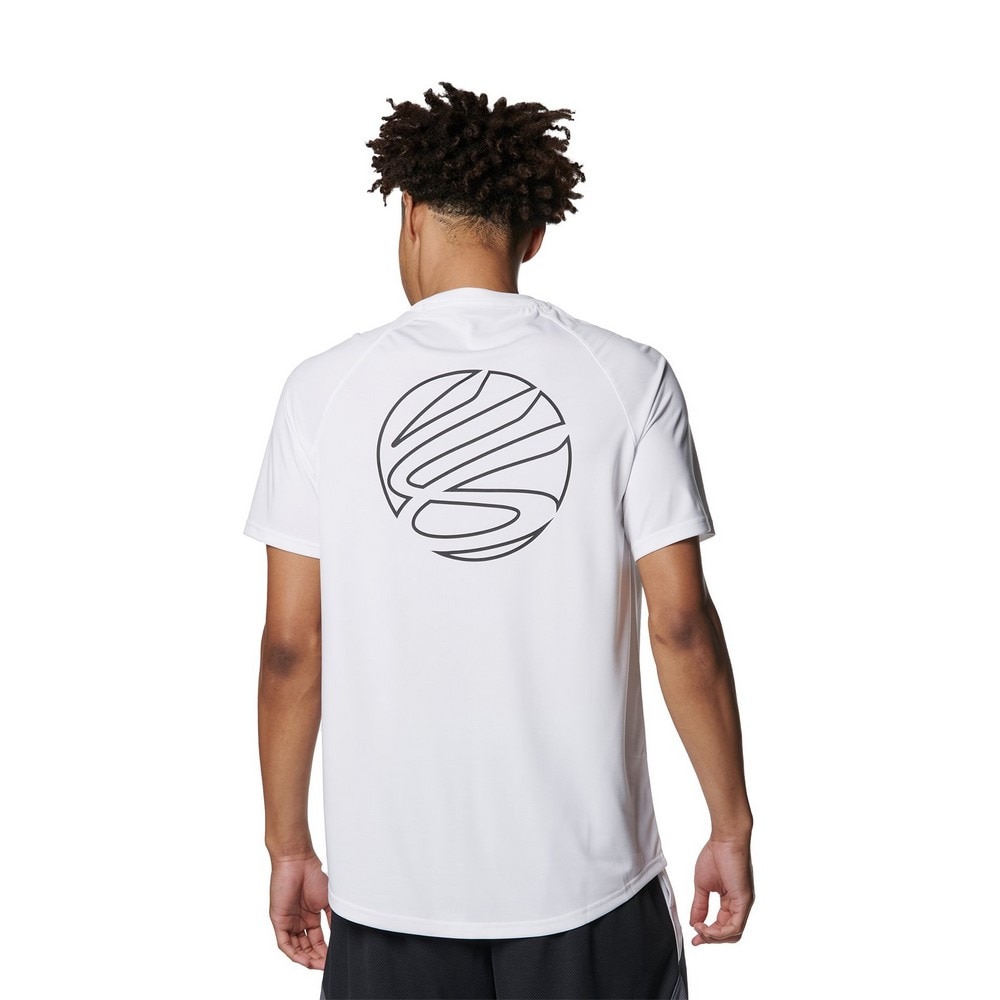 アンダーアーマー（UNDER ARMOUR）（メンズ）バスケットボールウェア カリー テック ロゴ ショートスリーブTシャツ 1384724 100