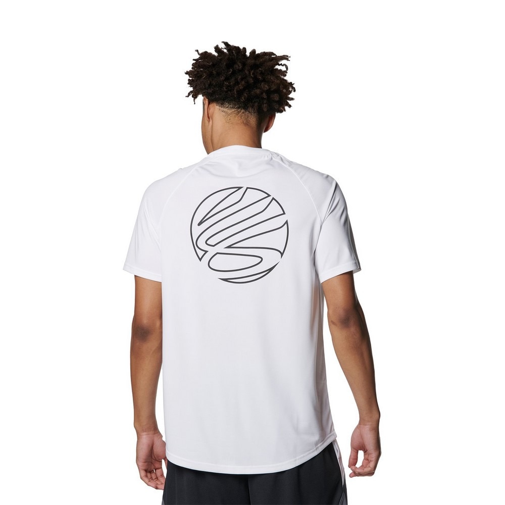 アンダーアーマー（UNDER ARMOUR）（メンズ）バスケットボールウェア カリー テック ロゴ ショートスリーブTシャツ 1384724 100 速乾