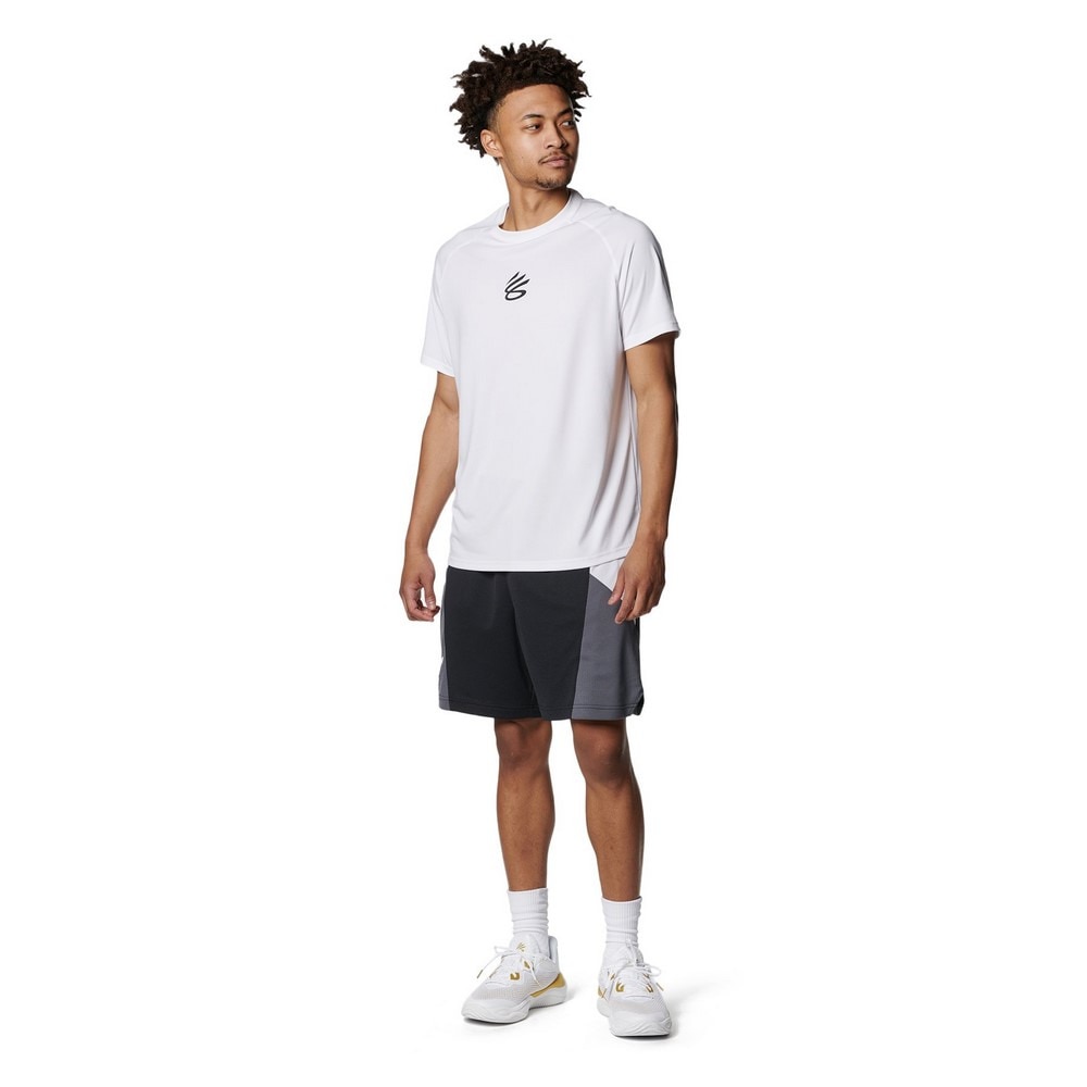 アンダーアーマー（UNDER ARMOUR）（メンズ）バスケットボールウェア カリー テック ロゴ ショートスリーブTシャツ 1384724 100 速乾