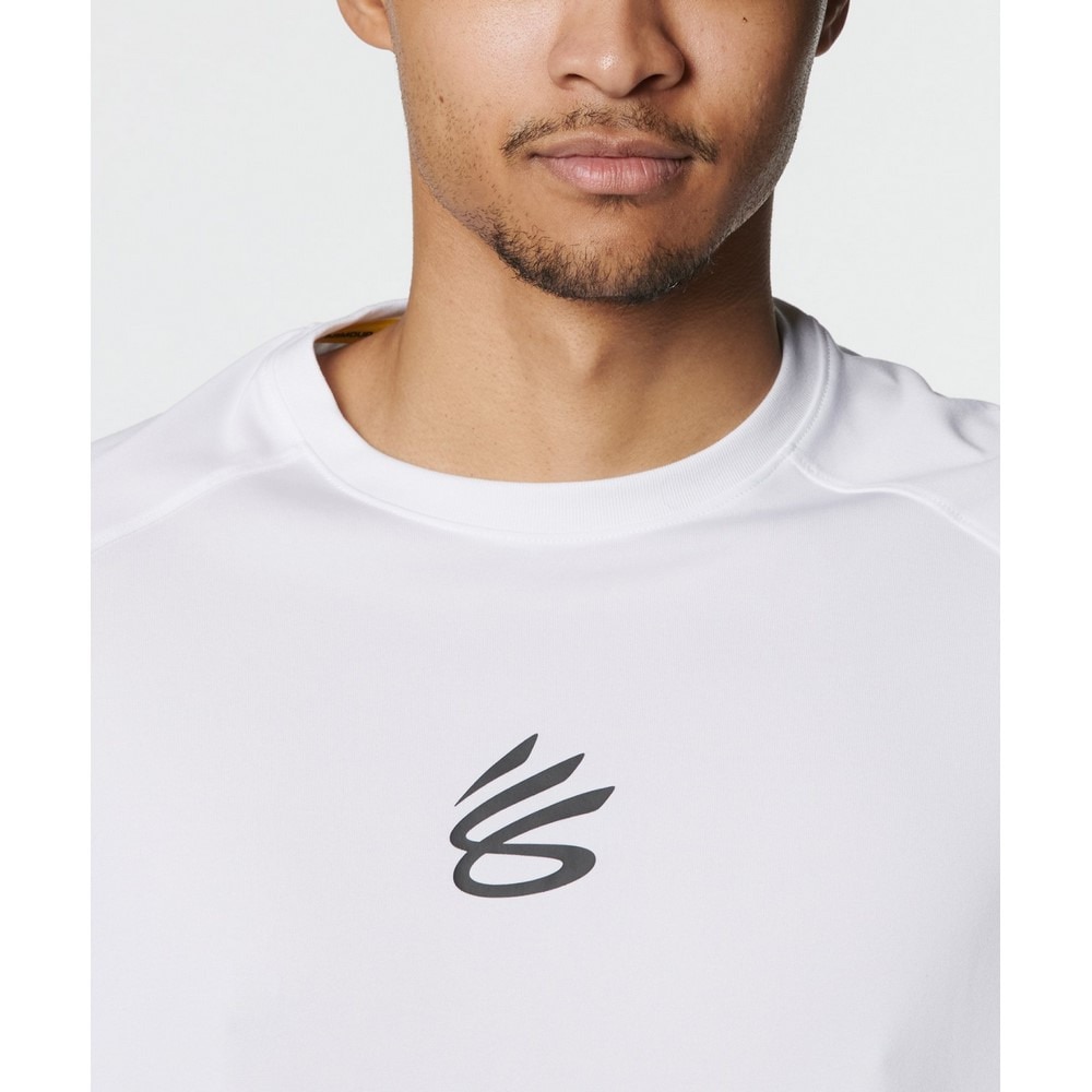 アンダーアーマー（UNDER ARMOUR）（メンズ）バスケットボールウェア カリー テック ロゴ ショートスリーブTシャツ 1384724 100 速乾