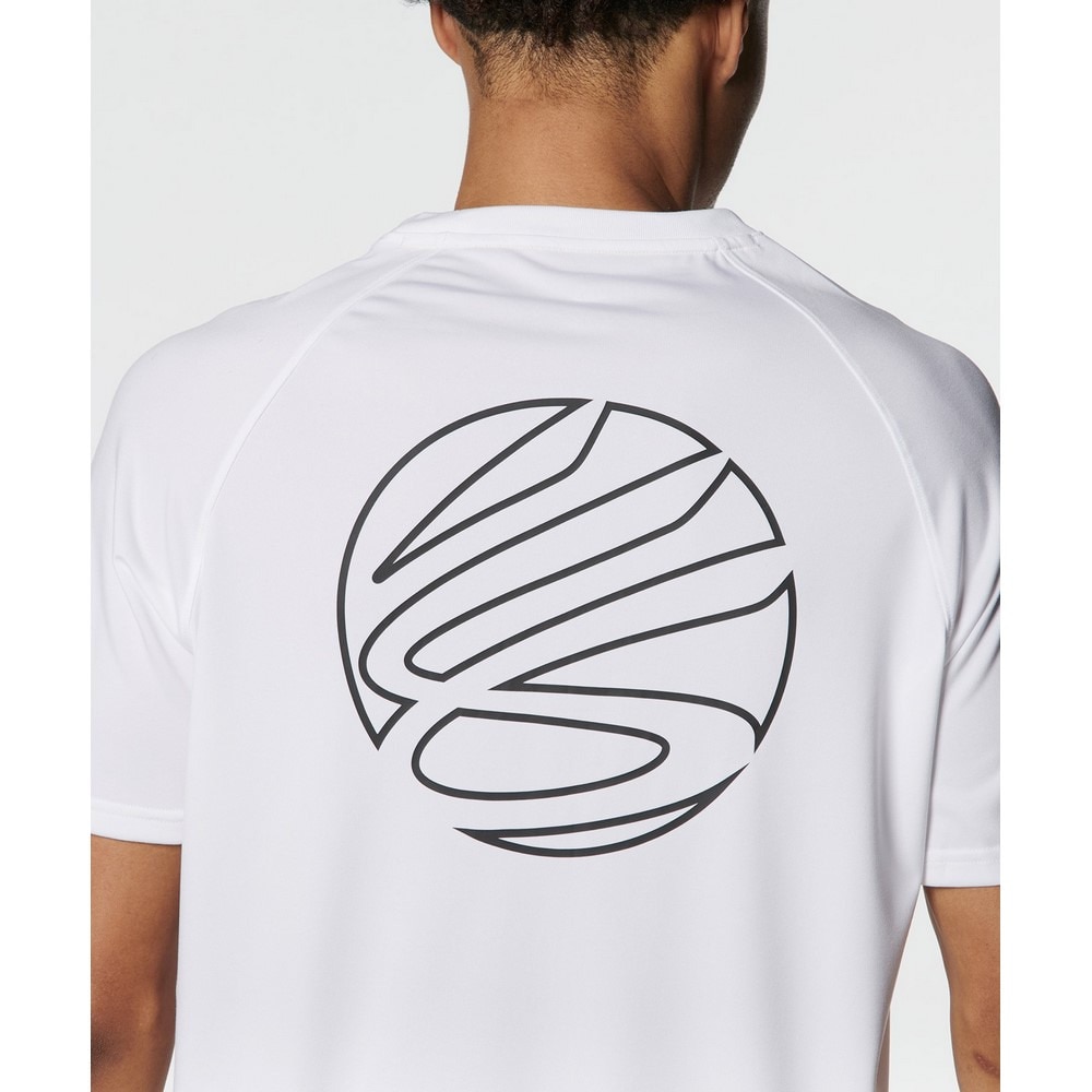 アンダーアーマー（UNDER ARMOUR）（メンズ）バスケットボールウェア カリー テック ロゴ ショートスリーブTシャツ 1384724 100 速乾