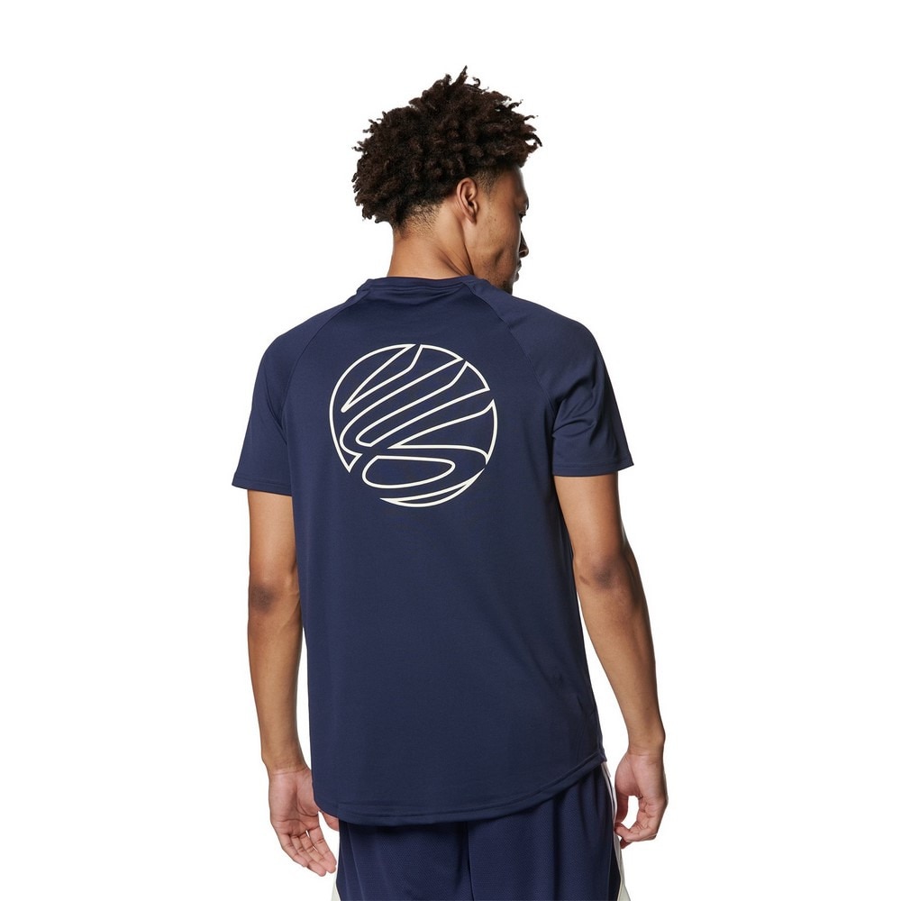 アンダーアーマー（UNDER ARMOUR）（メンズ）バスケットボールウェア カリー テック ロゴ ショートスリーブTシャツ 1384724 410
