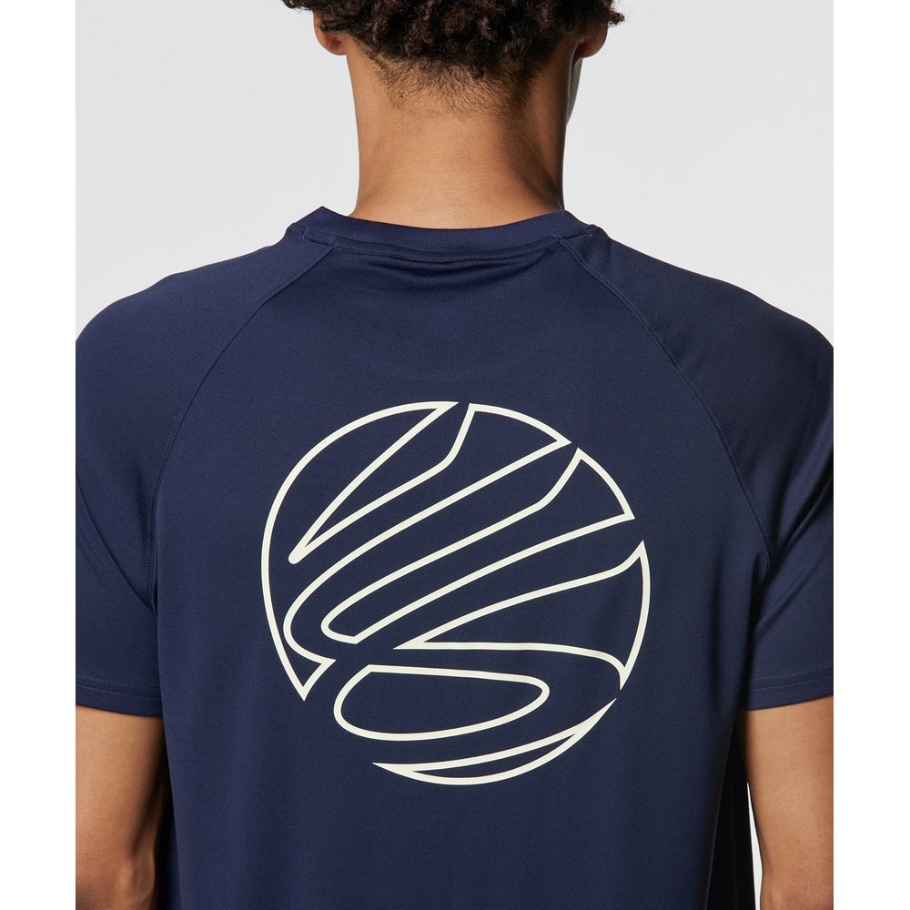 アンダーアーマー（UNDER ARMOUR）（メンズ）バスケットボールウェア カリー テック ロゴ ショートスリーブTシャツ 1384724 410