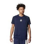 アンダーアーマー（UNDER ARMOUR）（メンズ）バスケットボールウェア カリー テック ロゴ ショートスリーブTシャツ 1384724 410 速乾